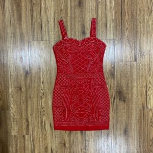 Gorgeous red dress with gems